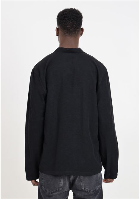 Black men's shirt with pockets on the front IM BRIAN | CA2899009